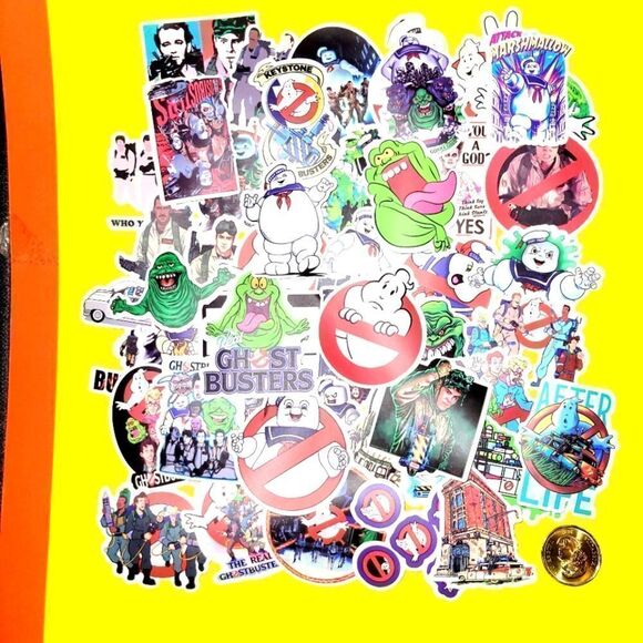 50pc brand new waterproof cute Ghostbusters stickers. - Picture 1 of 1